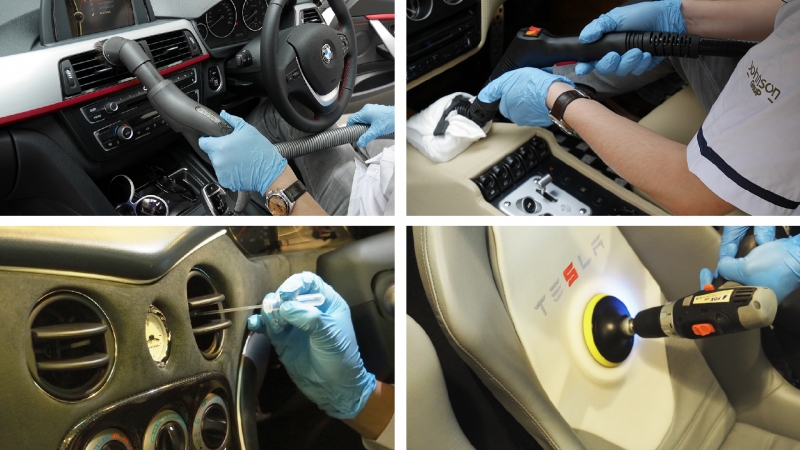 limpieza tapiz auto